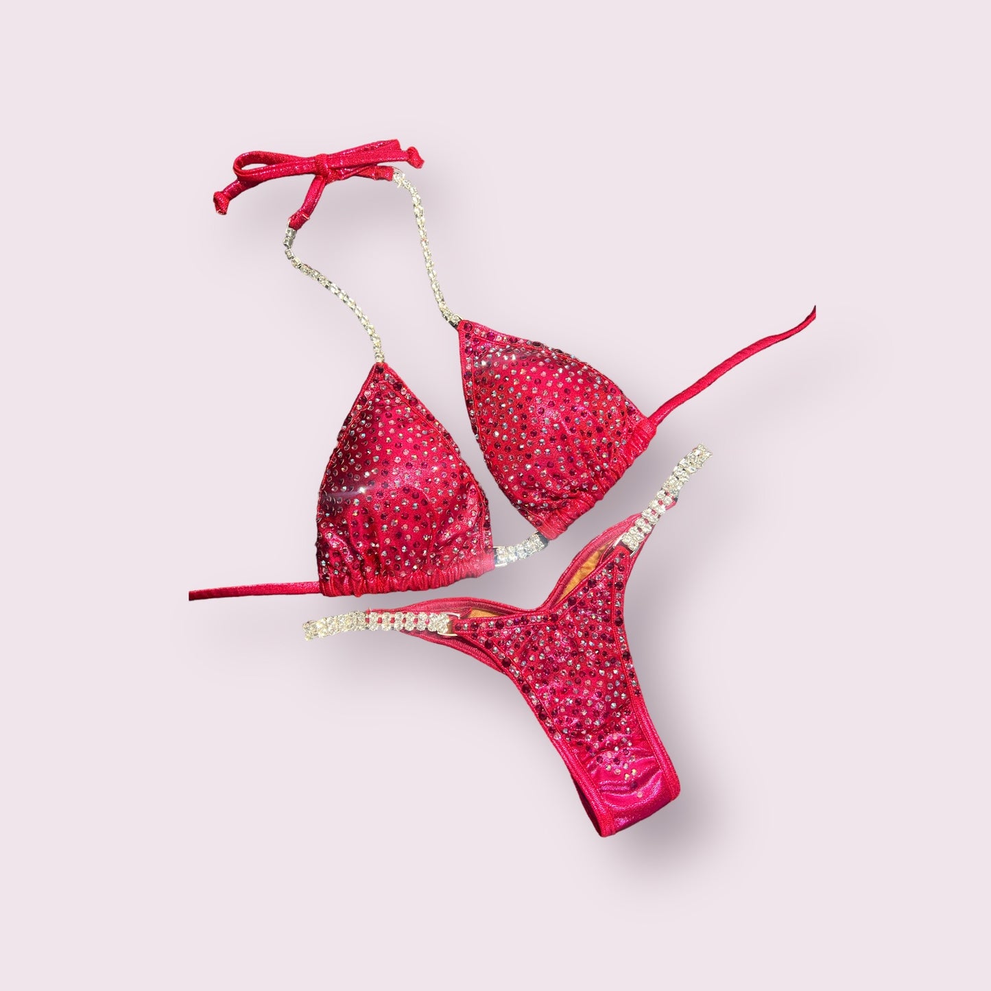 Red Pink Fuchsia Red Medium Scatter suit