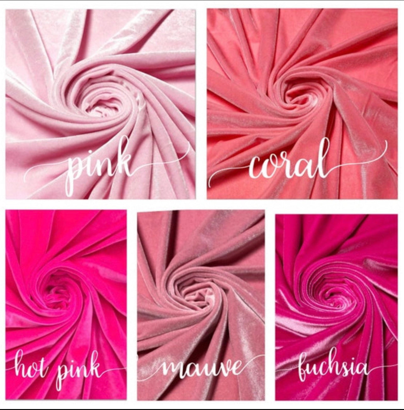 Stretch Velvet Swatches