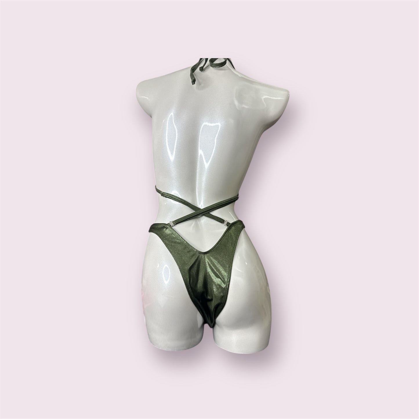 QS FOREST GREEN FIGURE SUIT
