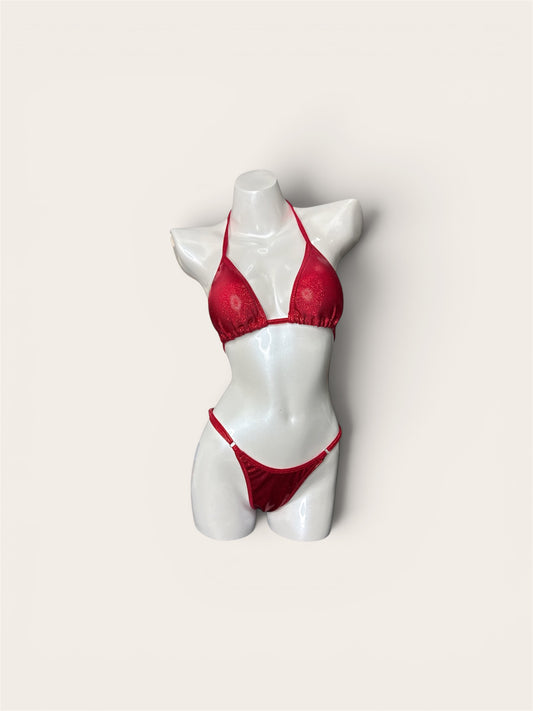 QS - Hologram digital red posing suit
