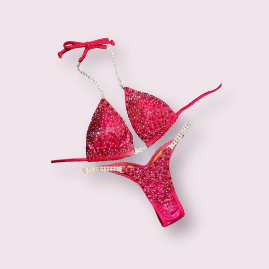 Red Pink Fuchsia Red Medium Scatter suit