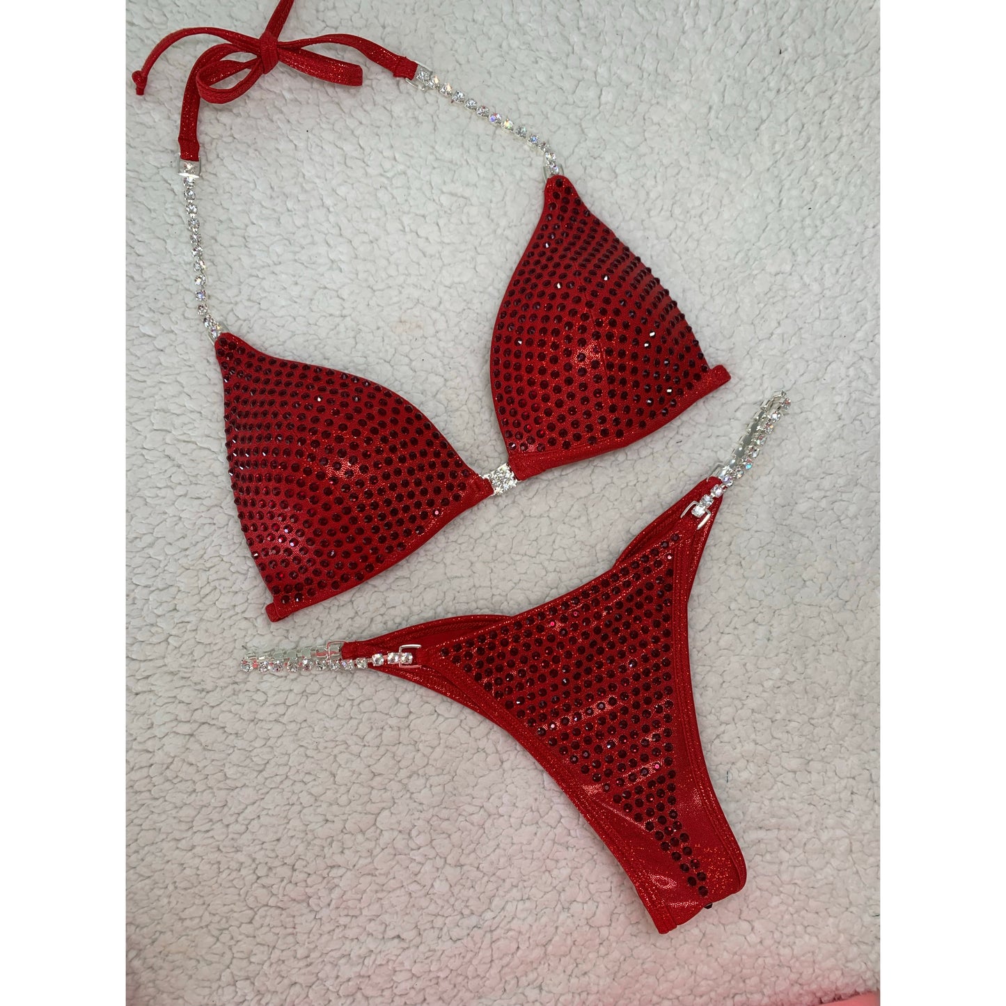 Red hologram bikini